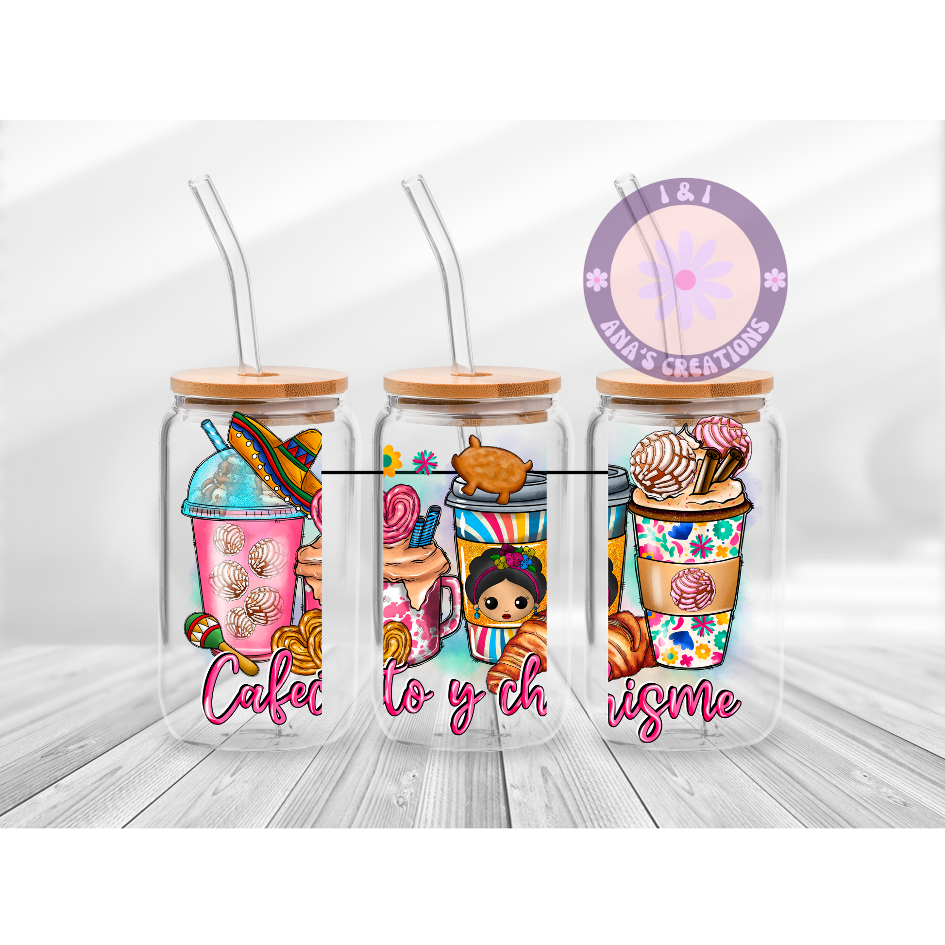 Cafecito Y Chisme Cold Cup – MariROsa Craft Shop