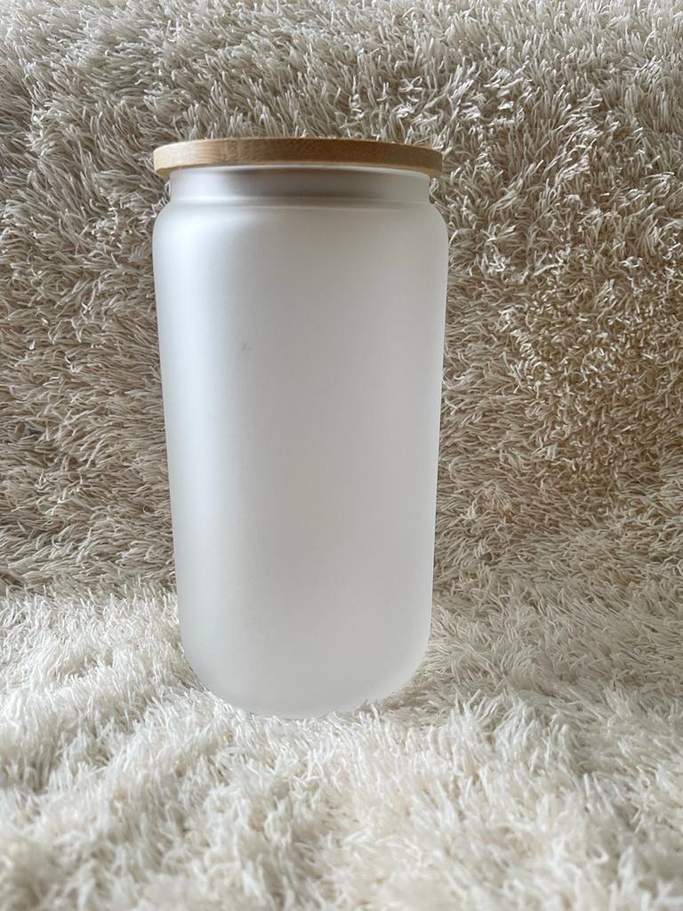 FROSTED CAN GLASS SUBLIMATION LIBBEY 16oz.