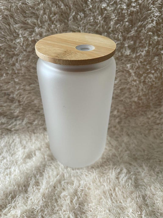 FROSTED CAN GLASS SUBLIMATION LIBBEY 16oz.